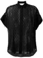 Iro Shortsleeved Shirt, Women's, Size: 36, Black, Polyester