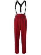 Marc Jacobs Suspender Striped Trousers