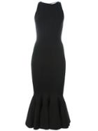 Victoria Beckham Sleeveless High Neck Dress, Women's, Size: 10, Black, Viscose/polyamide/spandex/elastane/polyurethane