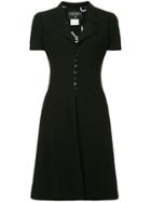 Chanel Vintage Short-sleeved Buttoned Dress - Black