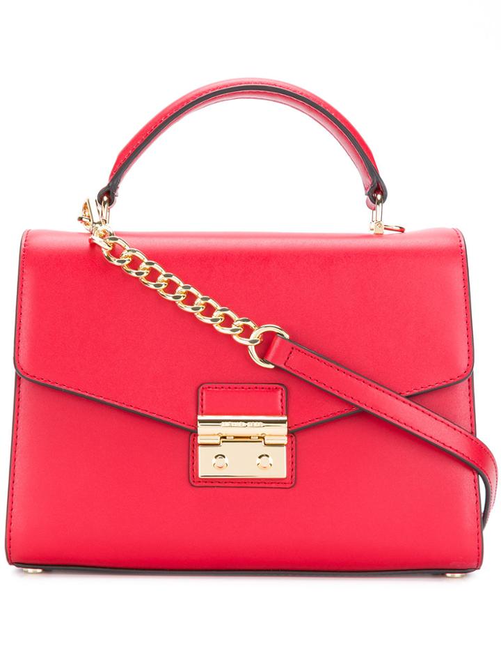 Michael Michael Kors Sloan Chain Shoulder Bag - Red