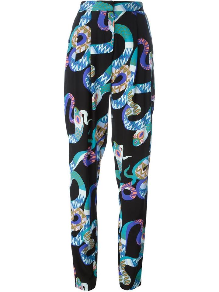 Msgm Snake Print Trousers