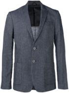 Dondup - Peaked Lapel Blazer - Men - Cotton/linen/flax/polyester/viscose - 52, Blue, Cotton/linen/flax/polyester/viscose