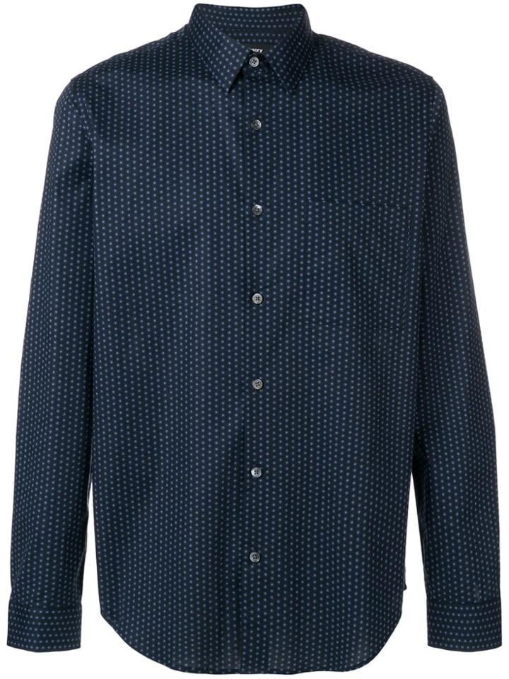 Theory Irving Dot Print Shirt - Blue