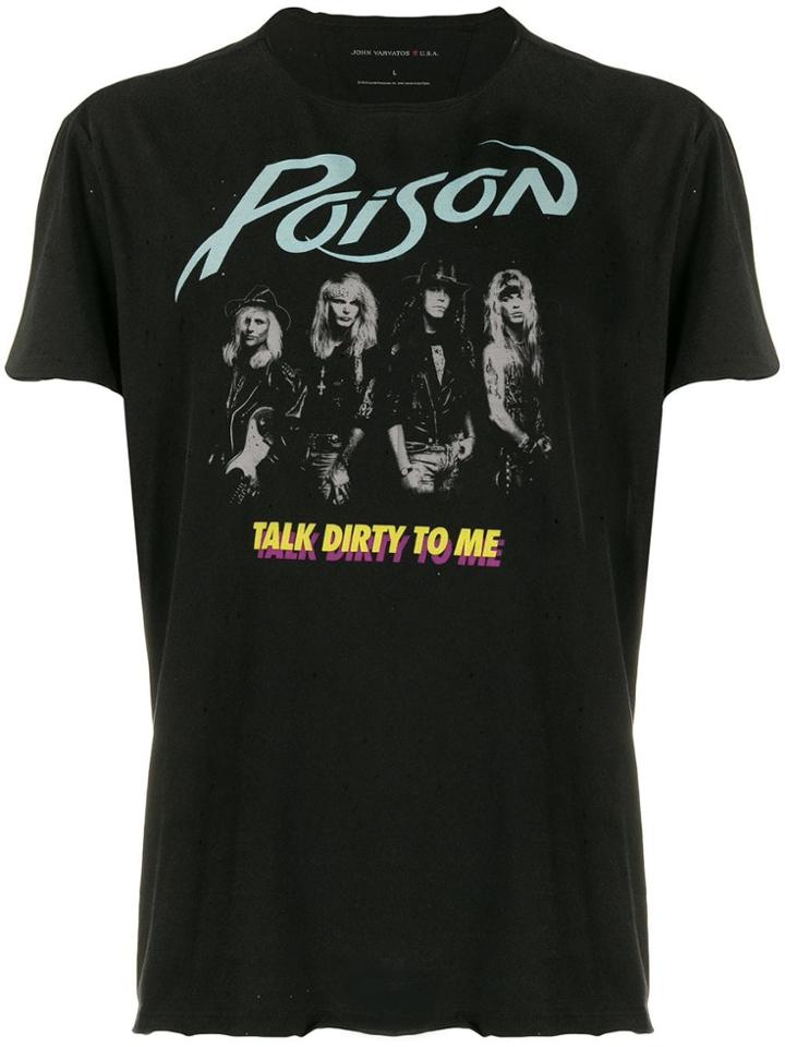 John Varvatos Star Usa Poison Print T-shirt - Black