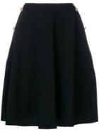 Lanvin Button Detail A-line Skirt - Black