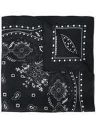 Dsquared2 Paisley Scarf - Black