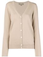 N.peal V Neck Knitted Cardigan - Neutrals