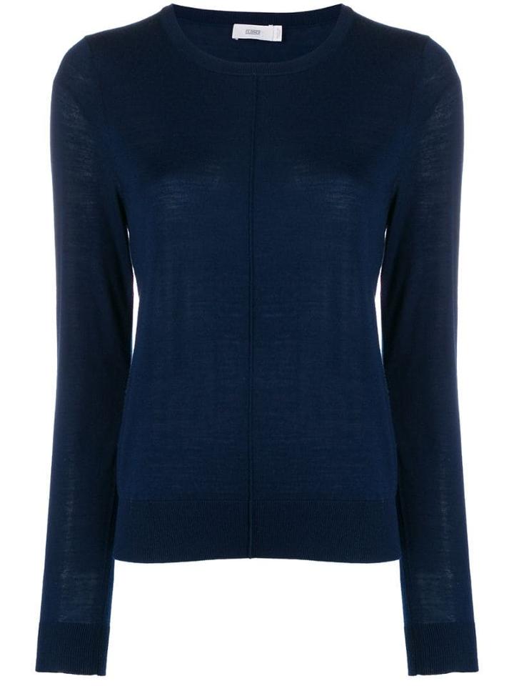 Closed Fine Knit Sweatshirt - Blue
