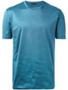 Pal Zileri - Classic Plain T-shirt - Men - Cotton - S, Blue, Cotton