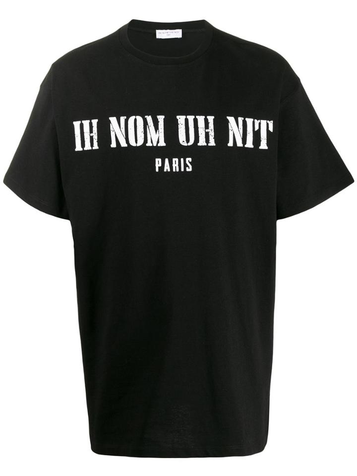 Ih Nom Uh Nit Loose-fit Logo T-shirt - Black