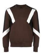 Neil Barrett Triangle Sweatshirt, Men's, Size: Small, Brown, Cotton/polyurethane/spandex/elastane/viscose