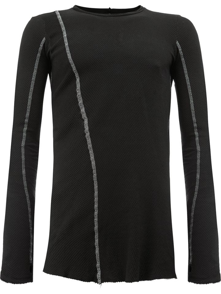 Masnada Stitch Detail T-shirt - Black