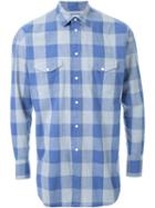Cityshop Western Shirt, Men's, Size: Large, Blue, Cotton