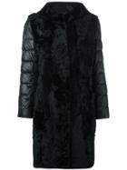 Liska Padded Sleeves Coat - Black