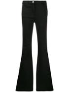 Pt05 High Waisted Flared Jeans - Black