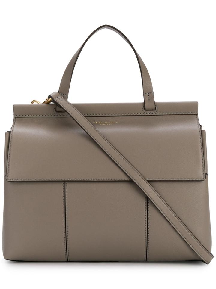 Tory Burch T Satchel - Grey