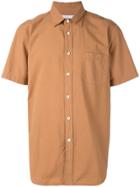 Portuguese Flannel Textured Shirt - Brown