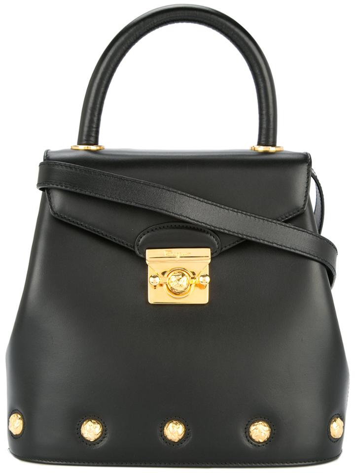 Salvatore Ferragamo Vintage 2 Way Handbag - Black