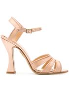 Charlotte Olympia Strappy Sandals - Metallic