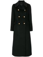 Tagliatore Long Sleeved Fitted Coat - Black