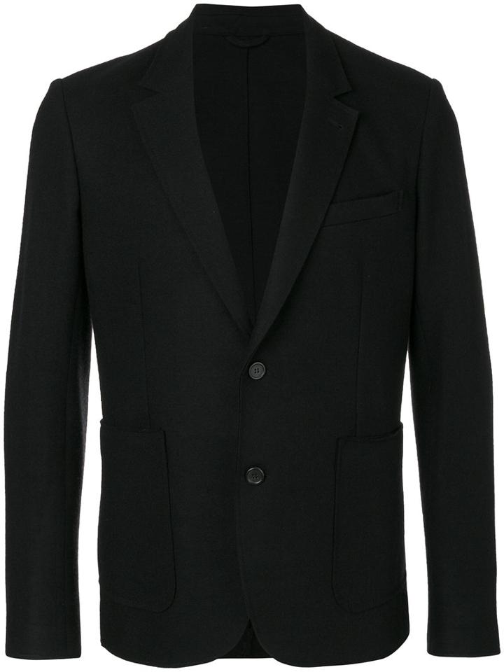 Ami Alexandre Mattiussi - Unlined 2 Button Jacket - Men - Polyamide/virgin Wool - 48, Black, Polyamide/virgin Wool