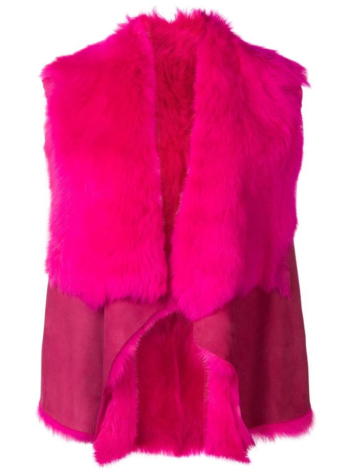 Desa 1972 Asymmetric Gilet - Pink & Purple