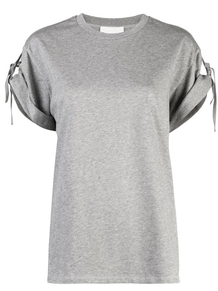 3.1 Phillip Lim Short Sleeved T-shirt With Ties - Grey