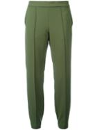 Blugirl Slim-fit Trousers, Women's, Size: 40, Green, Polyester/spandex/elastane