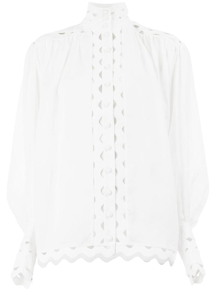 Zimmermann Cut Out Blouse - White