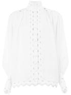Zimmermann Cut Out Blouse - White