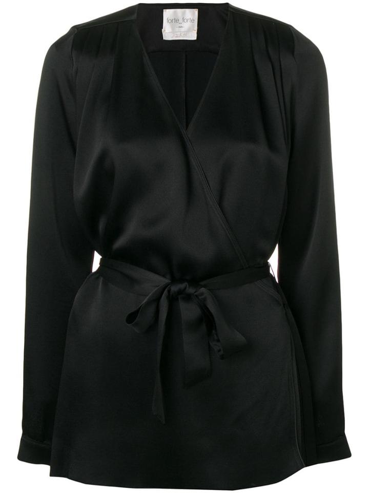 Forte Forte Belted Waist Blouse - Black