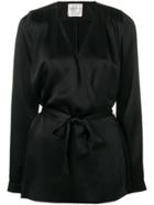 Forte Forte Belted Waist Blouse - Black
