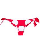 Moschino Polka Dot Bikini Bottoms - Red