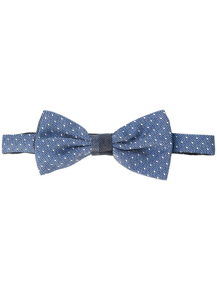Canali Woven Bow-tie - Blue