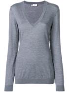 Lanvin V-neck Jumper - Grey