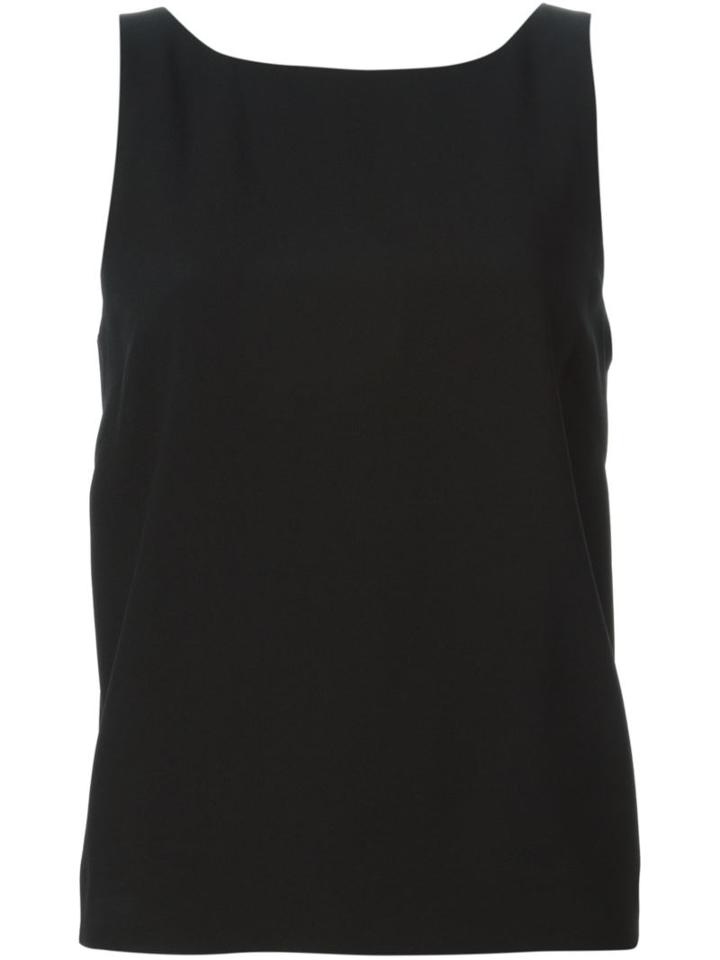 Red Valentino Back Bow Top, Women's, Size: 44, Black, Acetate/viscose/polyester