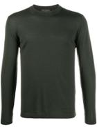 Dell'oglio Colour Block Jumper - Green