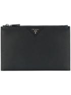 Prada Top Zip Pouch - Black