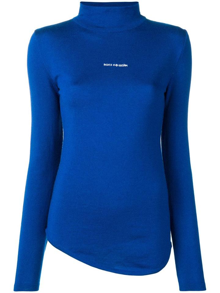 Walk Of Shame Roll Neck Sweater - Blue