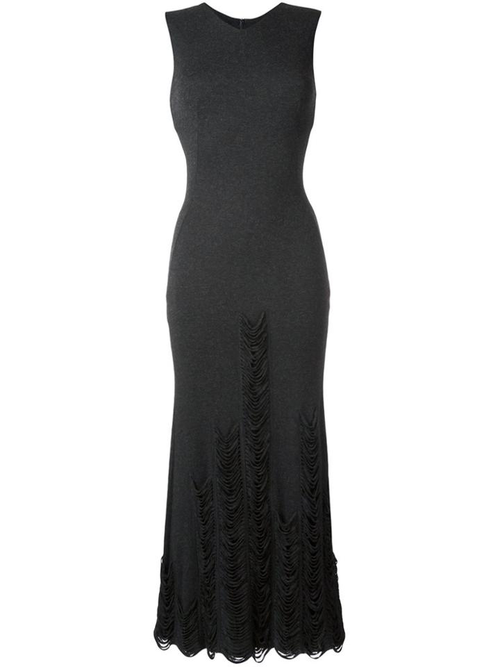 Jean Paul Gaultier Vintage Cut-out Detail Maxi Dress - Grey