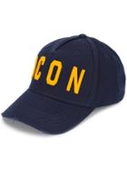 Dsquared2 Icon Embroidered Baseball Cap - Blue