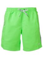 Msgm Contrast Stripe Swim Shorts - Green