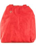 Ma+ Unisex 'pouch L' Cross Body Bag, Red, Calf Leather
