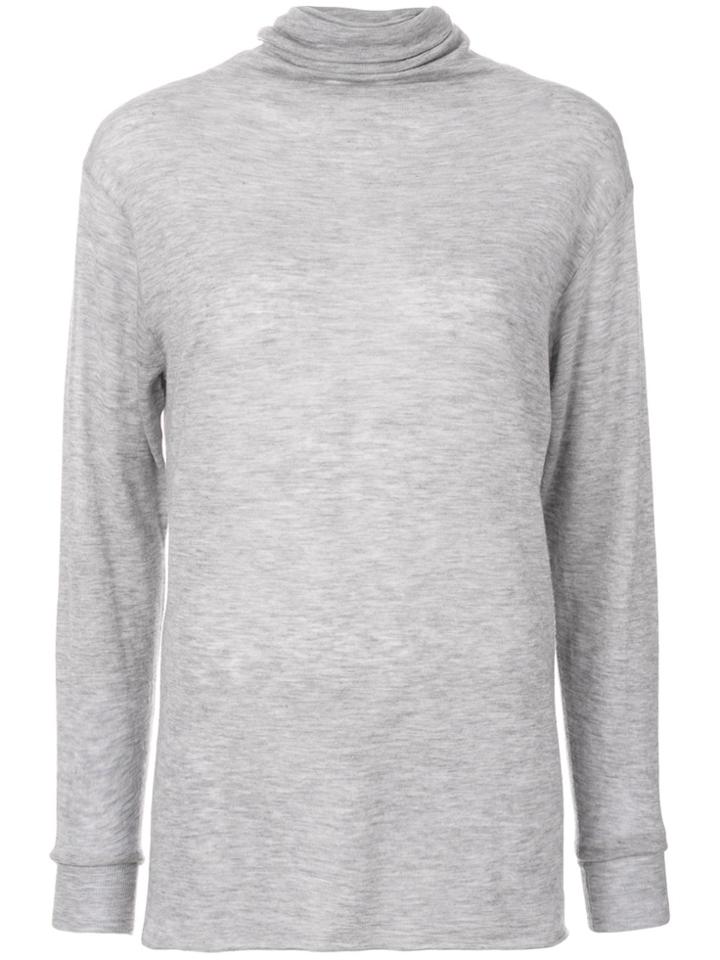 Joseph Oversized Turtle Neck Sweater - Grey