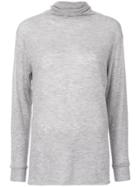 Joseph Oversized Turtle Neck Sweater - Grey