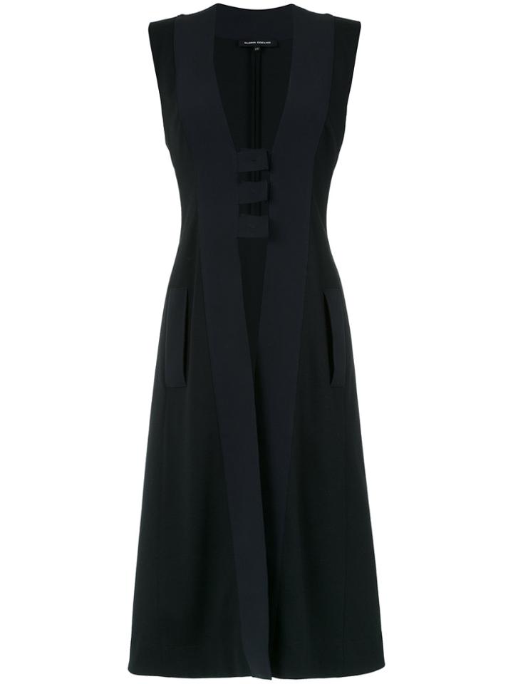 Gloria Coelho Louis Xiv Long Waistcoat - Black