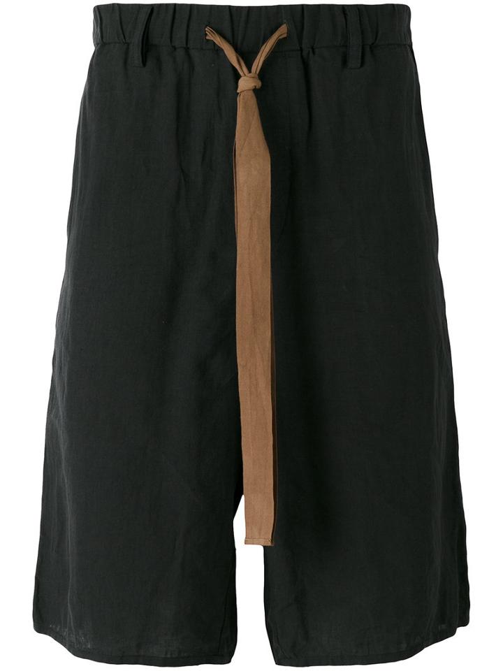 Ziggy Chen Deck Shorts, Men's, Size: Large, Black, Cotton