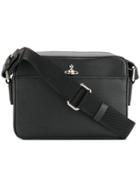 Vivienne Westwood Logo Plaque Messenger Bag - Black