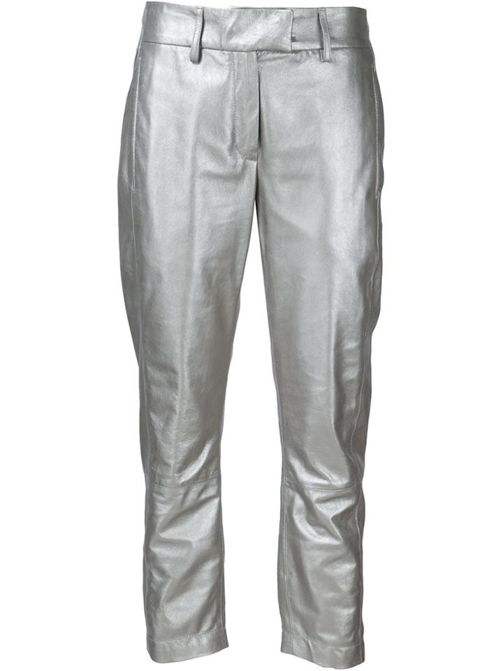 Ann Demeulemeester 'angelina' Trousers - Metallic